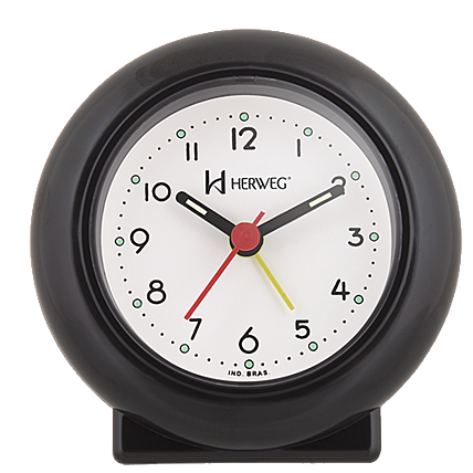 imagem do produto DESPERTADOR QUARTZ 2611-034 PRETO - HERWEG