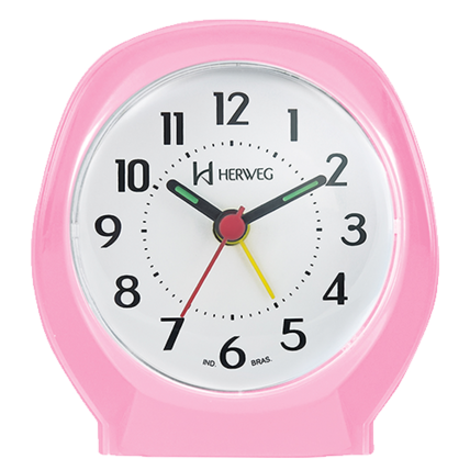 imagem do produto DESPERTADOR QUARTZ 2634-036 ROSA BABY - HERWEG