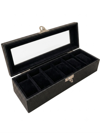 imagem do produto EST. COURVIN P/ RELOGIO 06 LUGARES - PRETO/PRETO