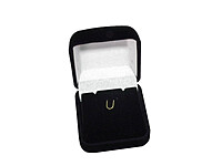 imagem de EST. VELUDO PING./BRINCO 5X5,5CM - PRETO
