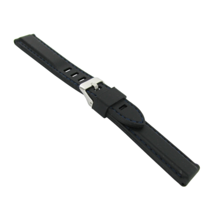 imagem do produto PULS. DE SILICONE BR17 18MM - PRETO/AZUL