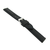 imagem de PULS. DE SILICONE BR17 18MM - PRETO/AZUL