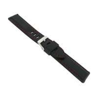 imagem de PULS. DE SILICONE BR17 20MM - PRETO/VERM