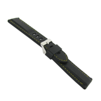 imagem de PULS. DE SILICONE BR17 22MM - PRETO/AMAR