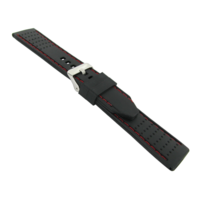 imagem de PULS. DE SILICONE BR18 20MM - PRETO/VERM