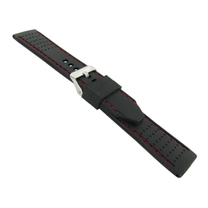 imagem do produto PULS. DE SILICONE BR18 22MM - PRETO/VERM
