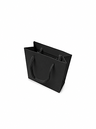 imagem do produto SACOLA LISA 10X10X4CM PRETA (10 PCS)