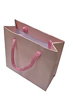 imagem de SACOLA LISA 16X12X5CM SALMAO (10 PCS)