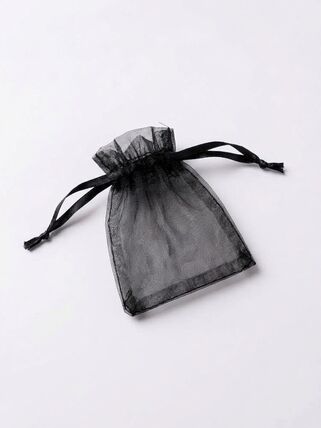 imagem do produto SAQ. ORGANZA 7X9CM - PRETO (10 PCS)