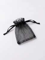 imagem de SAQ. ORGANZA 7X9CM - PRETO (10 PCS)