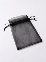 imagem de SAQ. ORGANZA 9X12CM - PRETO (10 PCS)